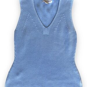 Tommy Bahama Blue Sleeveless Sweater Tank